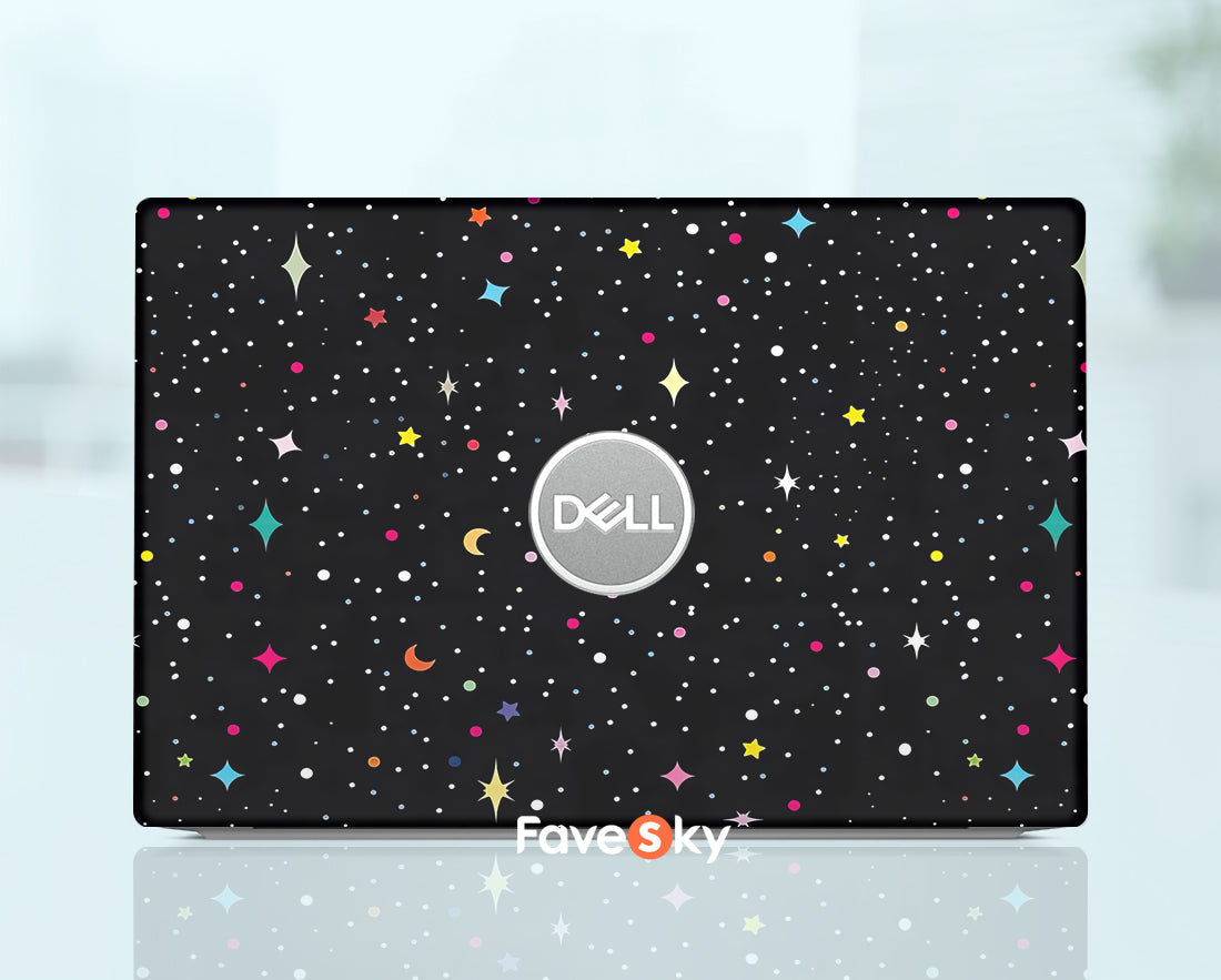 Personalized Skin Dell Laptop Sticker Custom black Abstract Gifts For Her favesky