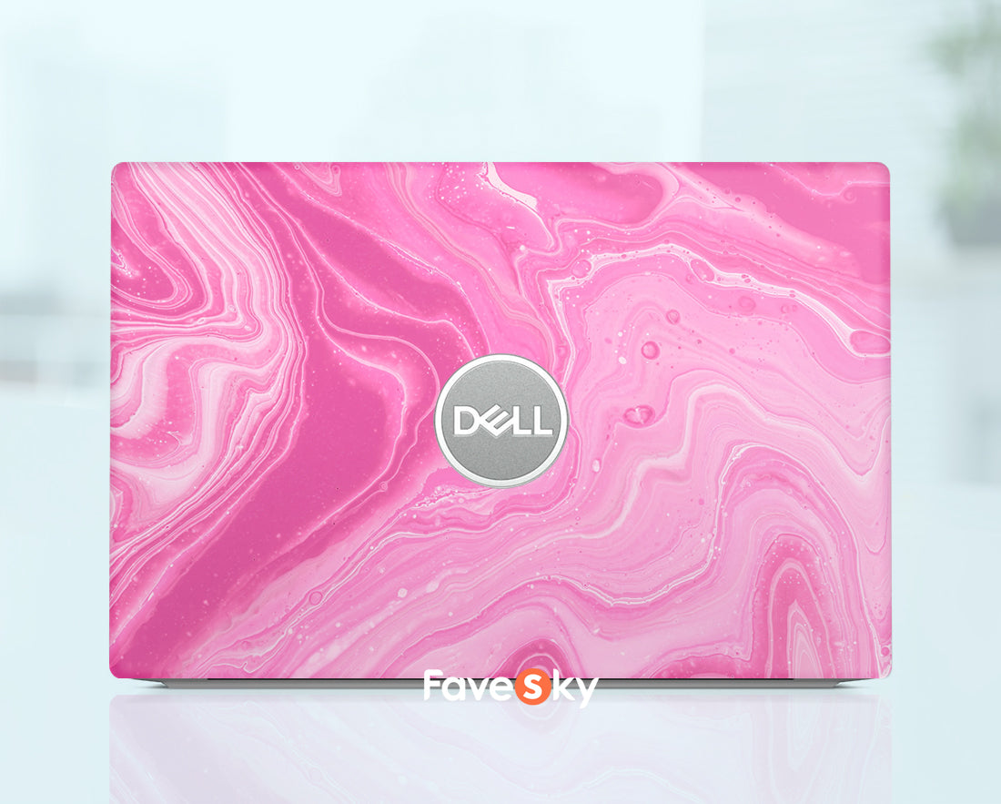 Custom Laptop Skin Dell Xps 9530 Accessorie Pink Marble Texture Art Design favesky