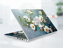 Laptop Skin Dell Xps 15 9500 Personalized Gift Peach Blossom Oil Painting favesky