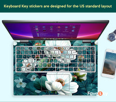 Dell 16inch Laptop Skins Custom Decals Gifts For Girl Nature Green Plants favesky