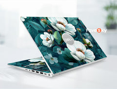Dell 16inch Laptop Skins Custom Decals Gifts For Girl Nature Green Plants favesky
