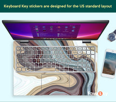 Custom Sticker Dell 3340 Laptop Skin Art Vinyl Marble Design Gift For Him favesky