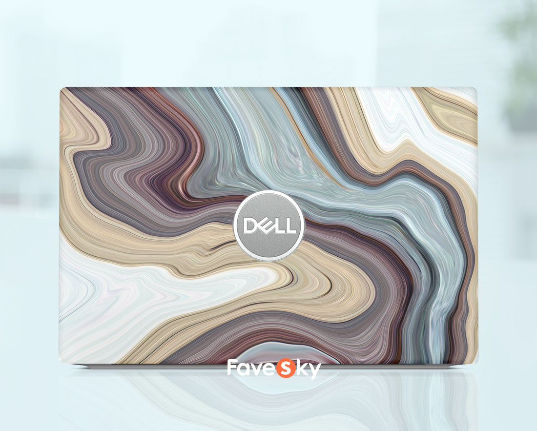 Custom Sticker Dell 3340 Laptop Skin Art Vinyl Marble Design Gift For Him favesky