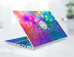 Dell Notebook Pre-Cut Custom Laptop Skin Vinyl Decal Colorful Light Design favesky