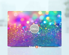 Dell Notebook Pre-Cut Custom Laptop Skin Vinyl Decal Colorful Light Design favesky