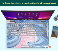 Dell Vinyl Decal Custom Sticker Vostro 5515 Unique Art Gift Marble Design favesky