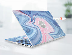 Dell Vinyl Decal Custom Sticker Vostro 5515 Unique Art Gift Marble Design favesky
