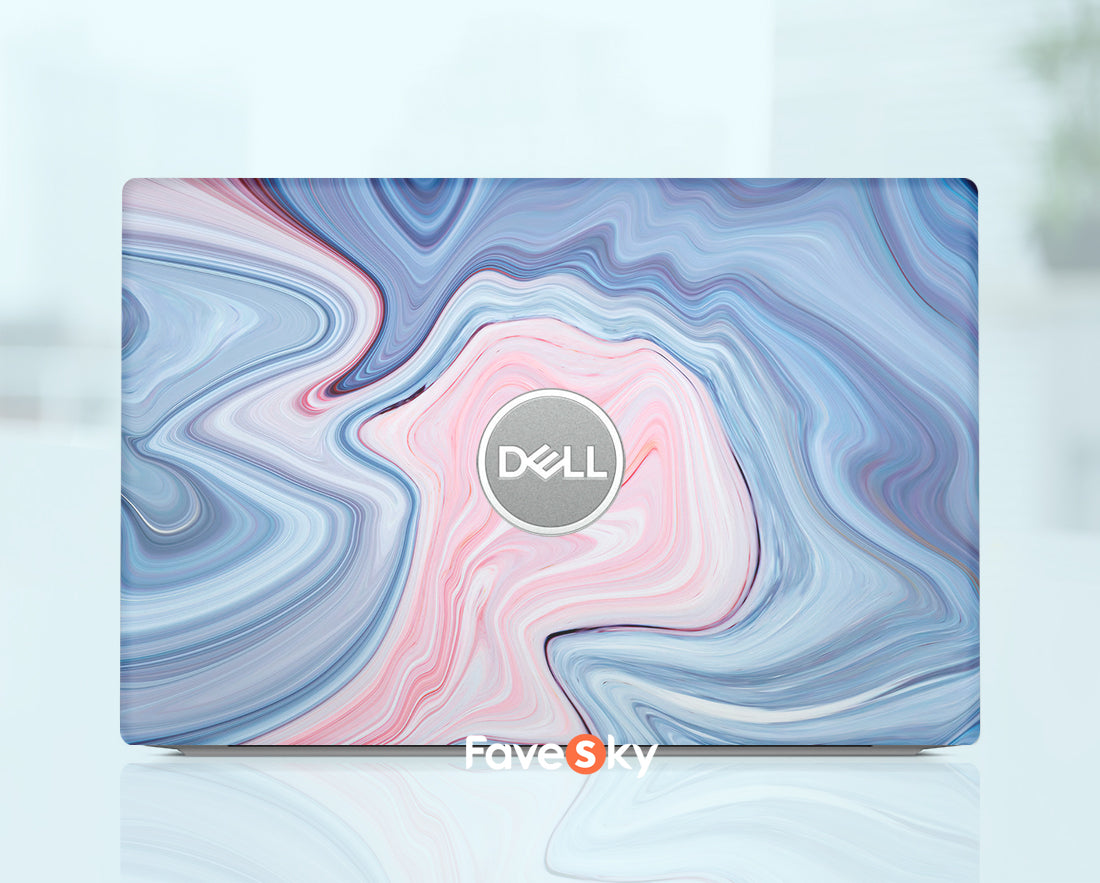Dell Vinyl Decal Custom Sticker Vostro 5515 Unique Art Gift Marble Design favesky