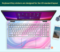 Dell Pre-Cut Custom Laptop Skin Precision Decals Design Marble Texture favesky