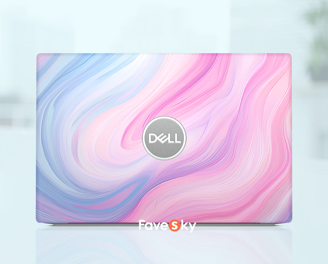 Dell Pre-Cut Custom Laptop Skin Precision Decals Design Marble Texture favesky