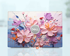 Dell Precision 7740 Laptop Skin Geeks Gift Aesthetic Flowers Pink Painting favesky