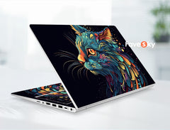 Custom Sticker Dell Laptop Skin Decal Abstract Design Animal Cat Pattern favesky