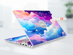 Dell Laptop Skin Xps Decal Custom Anime Style Colorful Clouds Unique Gift favesky