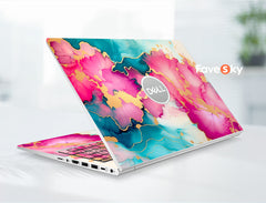 Dell Laptop Skin XPS 9530 Custom Sticker Pink Watercolor Marble Design favesky