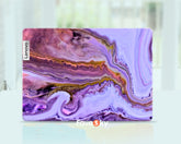 Yoga 7i Laptop Skin Dreamy Purple Gold Streamer Art Design Creative Gift favesky