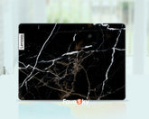 ThinkPad X1 Carbon laptop stickers Luxury black gold marble texture design favesky