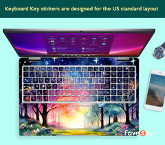 Pavilion Aero 13 Skin Enchanted Starry Night Forest Dream Gift for Dreamers favesky