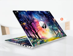 Pavilion Aero 13 Skin Enchanted Starry Night Forest Dream Gift for Dreamers favesky