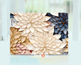 Lenovo Ideapad Slim 7 Laptop Decal Elegant Blue White Gold Floral Design favesky