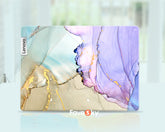 Thinkpad X1 Nano Laptop Skins Dreamy Purple Blue Gold Abstract Art Design favesky