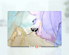 HP 1020 G2 Skin Abstract Purple and Gold Fluid Art Gift for Design Lovers favesky