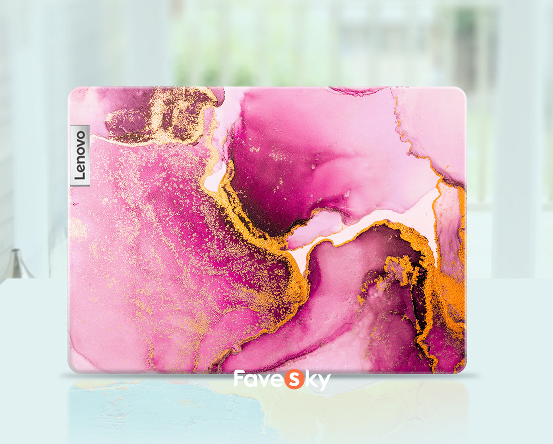 Thinkpad X1 Carbon Laptop Skins Dreamy Pink Gold Art Design Romantic Gift favesky