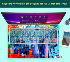 HP ZBook Firefly laptop decals Vibrant and colorful abstract art design favesky