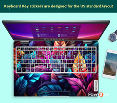 Lenovo Yoga 7 computer sticker colorful feather art design creative gift favesky