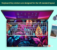 HP Omen 15 laptop decals Fantasy colorful feather art design Creative gift favesky