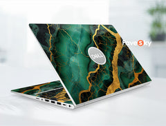 Dell 3520 Laptop Skin Vinyl Decal Personalised Gift Abstract Green Design favesky