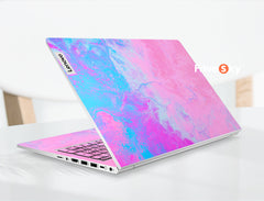 Lenovo Yoga 6 laptop stickers dreamy pink and blue art design creative gift favesky