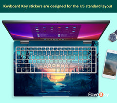 Pavilion Series laptop skin fantasy forest river starry sky creative gift favesky