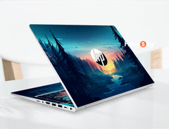 Pavilion Series laptop skin fantasy forest river starry sky creative gift favesky