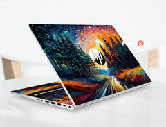 HP Envy 14 computer decals Fantasy forest road nebula design Creative gift favesky