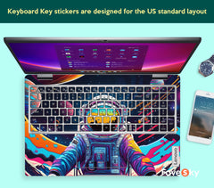 Yoga 9i Decal Creative Colorful Astronaut Interstellar Adventure Design favesky
