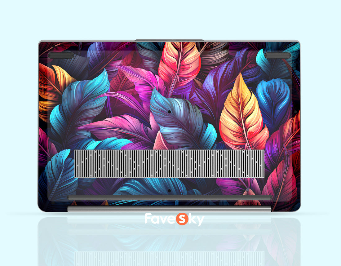 HP Omen 15 laptop decals Fantasy colorful feather art design Creative gift favesky